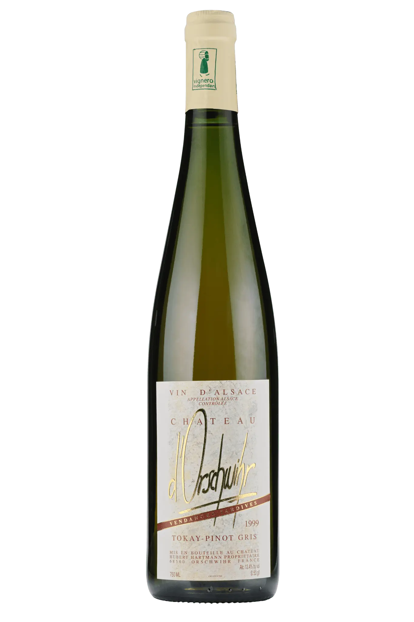 Fles Pinot Gris Vendanges Tardives